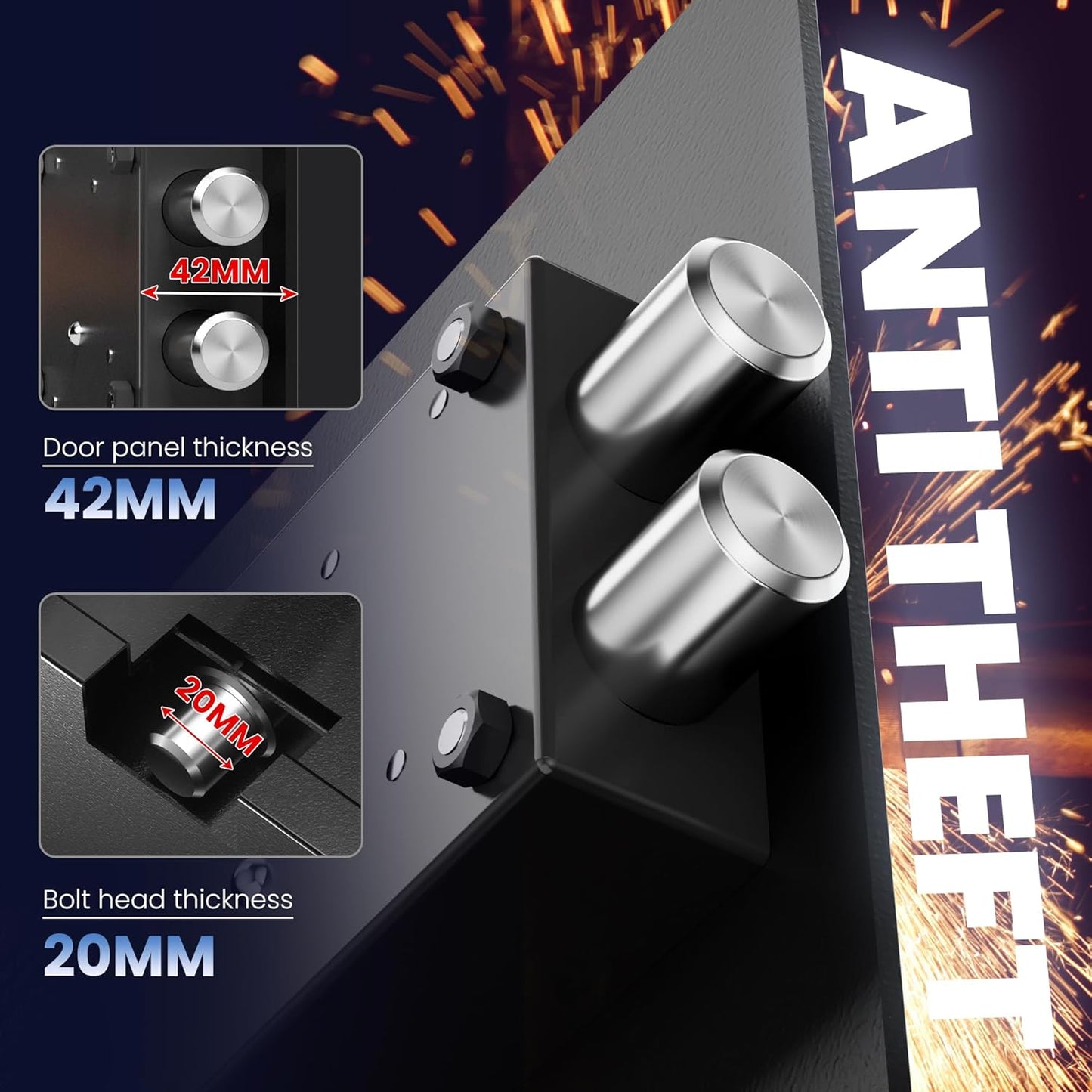 Small Hidden In Wall Safe (Black)