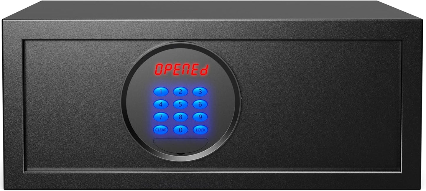 Hotel Safe Box with Administrator Password, Laptop Safe for college dorm room (14.46"D x 16.78"W x 6.99"H - 23.9 lb)