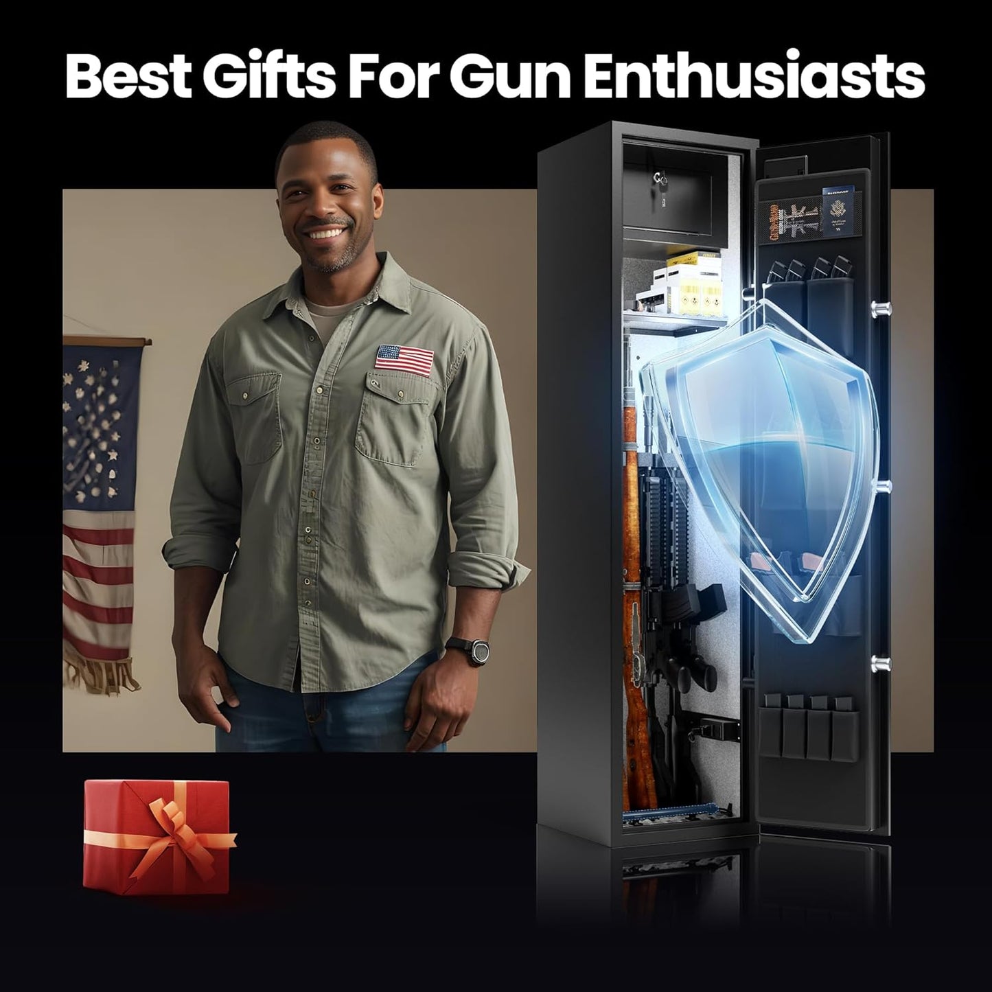 110 lb Biometric Gun Safe for Rifles and Pistols