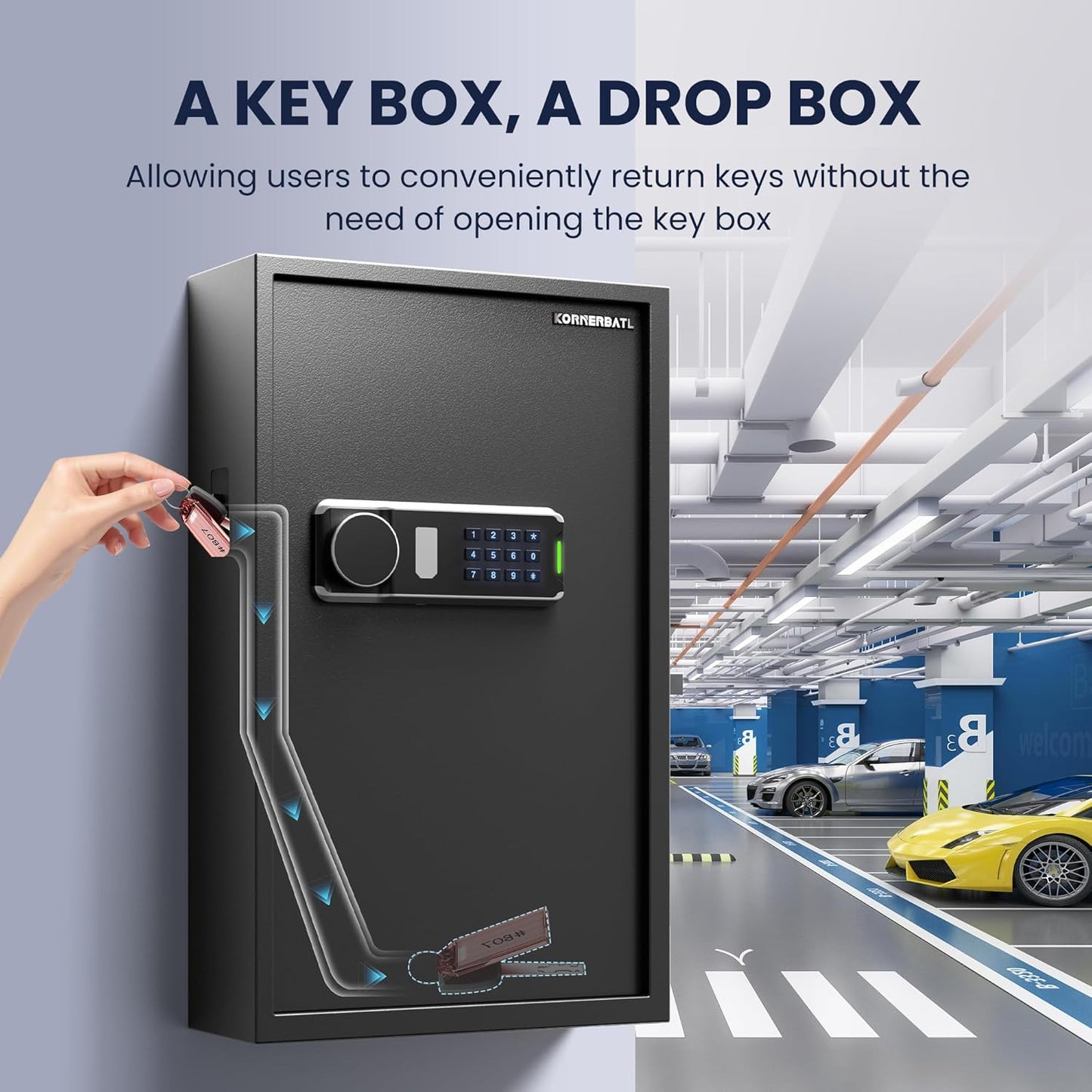 172 Keys Electronic Key Lock Box