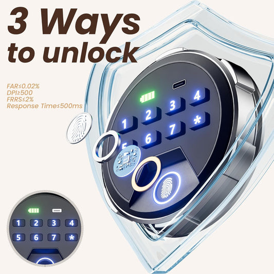 Smart Biometric safe with fingerprint lock