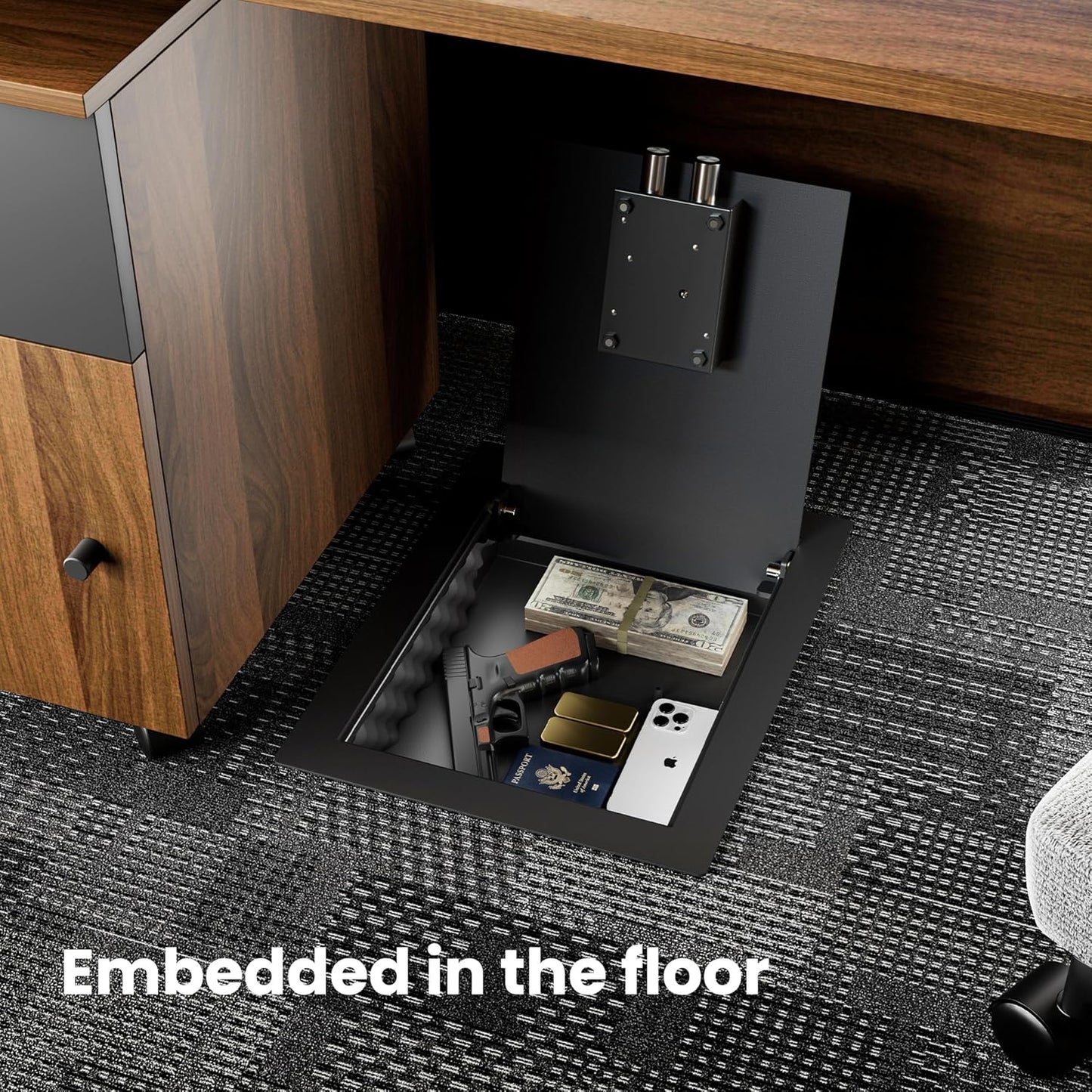 Small Hidden In Wall Safe Between 16" Studs, 0.327 cu.ft