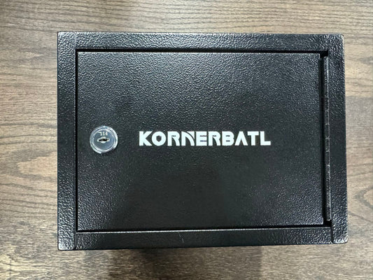 KornerBatl Small Cash Box with Key Lock