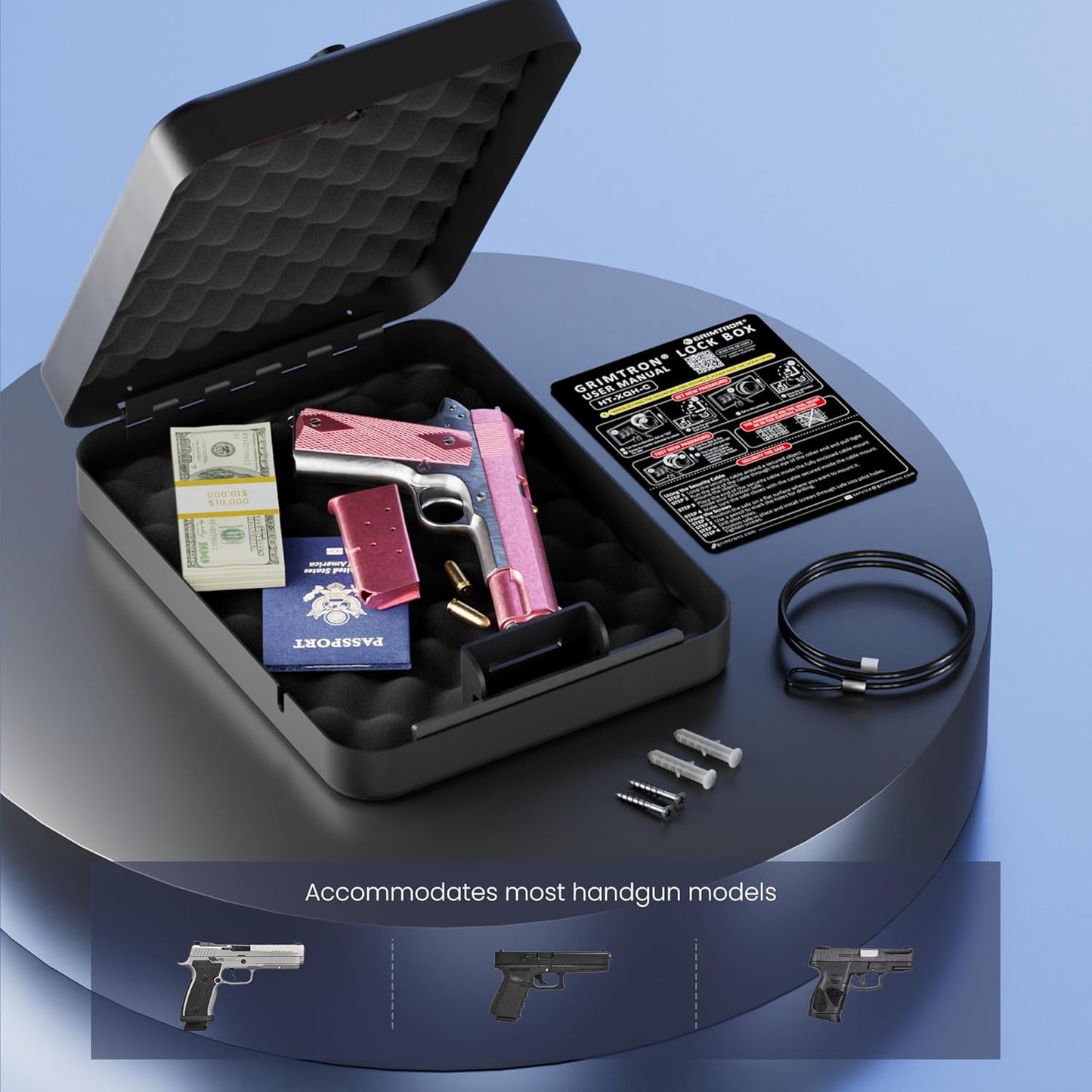 Small Portable Safe Lock Box