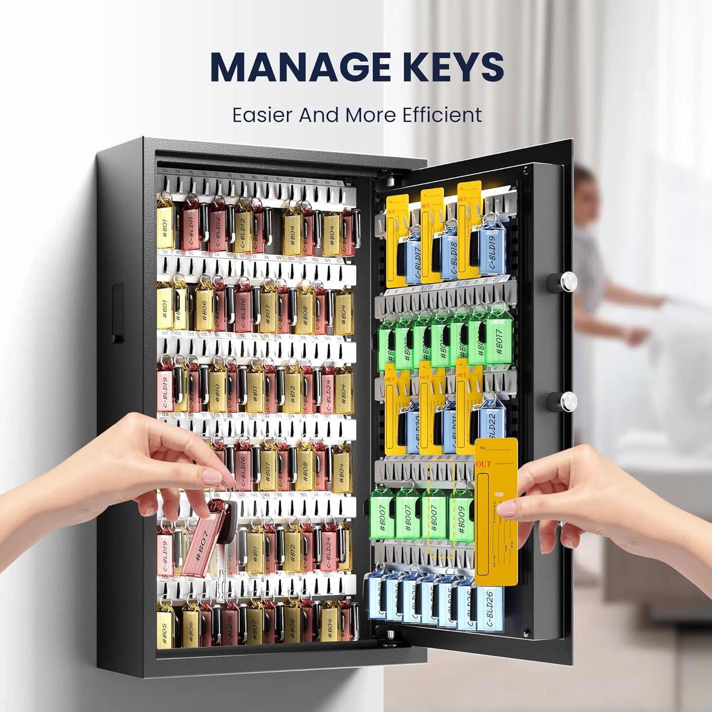 172 Keys Electronic Key Lock Box